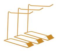 CANIGHT 3pcs Gold Nail Art Display Rack Nail Color Chart Stand with Iron Card Slot Structure for Manicure Salons and Beauty Schools Elegant Minimalist Design