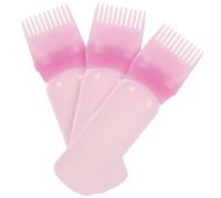 CANIGHT 3pcs Hair Oiling and Dying Applicator Bottle Root Comb Design for Easy Application for Hair Color Conditioner and Oil Use Salon