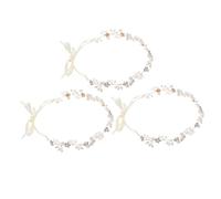 CANIGHT 3pcs Luxurious Bridal Headbands Elegant Rhinestone Hair Accessories for Weddings Lightweight Womens Headpieces Comfortable Soft Chain Hair Bands for Brides