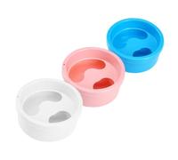 CANIGHT 3pcs Manicure Soaking Bowl Nail Gel Polish Remover Bowl Sturdy Plastic Nail Art Home Salon Soaking Tool