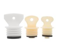 CANIGHT 3pcs Portable Hot Water Bottle Stopper Plug with Rubber Seal for Home Use and Kitchens, Simple Appearance Design, Anti-Leak and Reusable Cap for Hot Water Sack Plugs