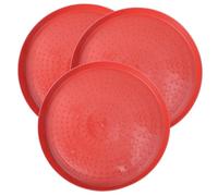 CANIGHT 3pcs Quality Plastic Chicken Starter Plate Chick Fodder Trays for Chicken Quail Feeding Plate Fodder Container Poultry Feeding Pads