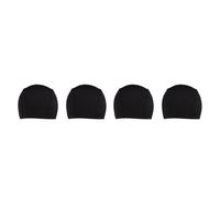 CANIGHT 4 Pcs Stretchable Wigs Dome Caps for Wig Making with Breathable Spandex and Polyester Material, Black Elastic Hairnets for Hip Hop Activities and Easy to Carry