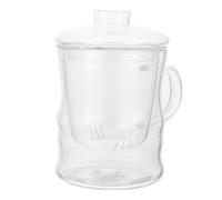 CANIGHT 400ml Glass Tea Cup with Infuser and Liner Quality Tea Filter Mug for Office Use for Brewing