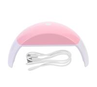 CANIGHT 48w Portable Gel Polish Dryer Lamp with Even Heat Distribution and Pp Plastic Material, Stylish Pink Manicure Nail Art Lamp for Home Use, Prevents Hands Tanning