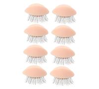 CANIGHT 4pairs Eyelash Extension Training Mold Removable Practice Eyelids for Beginners Realistic Texture for Enhanced Skills for Eyelash Grafting and Makeup Training