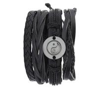 CANIGHT 4pcs Adjustable Handcrafted Leather Wrist Set Woven Eight-diagram Design for Men Women DIY Fashion Jewelry