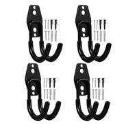 CANIGHT 4Pcs Heavy Duty Hose Holder Wall Mount Bracket Stainless Steel Garden Hose Organizer for Outdoor and Rope Hanging