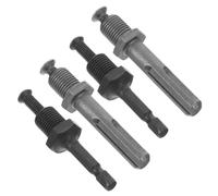 CANIGHT 4pcs High-Carbon Steel Drill Chuck Adapter Extension Rod Driver Compatible Electric Wrenches and Pneumatic Tools Versatile Socket Adapter for Drilling Applications