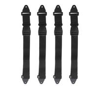 CANIGHT 4pcs Outdoor Trash Can Lid Locks Universal Fit Garbage Bin Lock Straps with Easy Installation for Garbage Pails and Trash Cans to Secure Lids and Prevent Animal Access