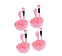 CANIGHT 4sets Face Mask Kit Exfoliating Brush Bowl Stick Spoon Spray Bottle for Diy Facial Mask
