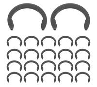 CANIGHT 50pcs Spring Steel Circlip Retaining Ring for Craft Cutting Machine Rubber Roller Shaft Lock Clip External Shaft Retainer Fastener for Feed Roller Pulley Support Quick Replacement