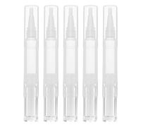 CANIGHT 5pcs Refillable Nail Oil Brush Pens with Twist Mechanism for Easy Application, Plastic Material, Suitable for Professional Salon Use and At-home Manicures