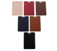 CANIGHT 6pcs Credit Card Protector Sleeve Card Protective Cover Pu Anti-Theft Men for Travel and Daily Errand Runs NFC Blocking