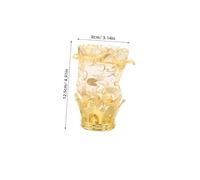 CANIGHT 8pcs Large Capacity Plastic Crown Treat Boxes Gold Foil Bags, Fillable Candy Storage for Wedding and Party Favour Holders, Convenient Identification, Luxurious Design
