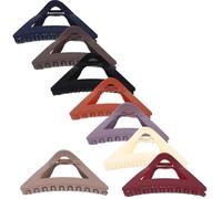 CANIGHT 8pcs Large Triangle Claw Clips Hair Clamps for Women, Sturdy Plastic and Resin Material, Not Easy to Fall, Fit for Costume Party and DIY Your Own Headdress