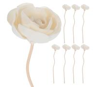 CANIGHT 8pcs Rattan Reed Diffuser Sticks with Dried Vine Flowers, Natural Aroma Fragrance Sticks for Home and Office Scent Diffuser Accessories
