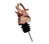 CANIGHT Alloy Elephant Head Wine Stopper and Pourer Rose Gold Bottle Caps for Wine Bottles for Home Bar and Events