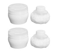 CANIGHT Baby Talcum Puff 2 Sets Portable Body Puff with Handle Gentle Fluff Newborn after Use