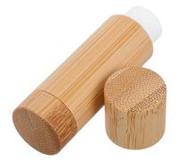 CANIGHT Bamboo Lip Balm Tubes Refillable 5G Natural Material Containers for Lip Gloss and Deodorant Storage Suitable for Women and Giving