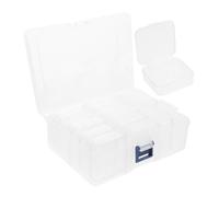 CANIGHT Bead Organiser Storage Box Small Plastic Storage Boxes Lids Portable for Ear Studs Ring Jewelry Organizer Mini