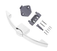 CANIGHT Button Lock in Silver Cabinet Door Catch Lock Zinc Alloy with Lightweight Abs Handle Suitable for Boat Tables and Drawers