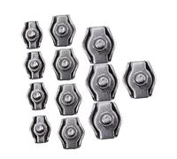 CANIGHT Cable Clamp Wire Joiners 12pcs Stainless Wire Rope Clip Cable Grips Clip Kits