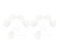CANIGHT Cake Decorative Toppers Paper Material White Cloud Shaped 10pcs with Beautiful Appearance and Easy to Apply, Great Decorations for Birthday Party for Cupcake and Cake Supplies