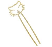 CANIGHT Cat Hair Stick for Women Elegant Hair Fork Cute Cat Design Hairpin for Buns Weddings Parties and Everyday Styling and Smooth Finish