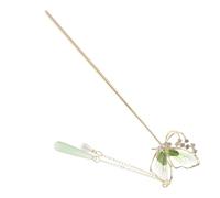 CANIGHT Classical Hanfu Headdress Green Butterfly Hairpin Women Hair Accessories Chinese Style Hairpin Hair Stick