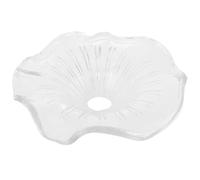 CANIGHT Clear Glass Lamp Shade for Hanging Pendant Light Lotus Flower Design Decorative Transparent Lamp Cover Soft Light Diffuser for Living and Bedroom