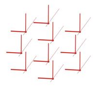 CANIGHT Clock Hands to Create the Look 10 Sets Aluminum Red Replacement Kit Precision-Crafted Easy to Install for Wall Clocks for DIY for Your Space