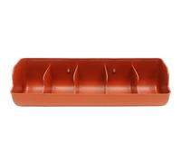 CANIGHT Compartment Pig Feeding Trough Plastic Manger with Rounded Edges for Safe Snout Feeding Clean Livestock Feeder for Dry and Wet Food Farm