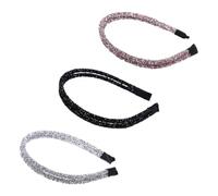 CANIGHT Crystal Headbands Chic and Glamorous Hairbands 3pcs Hair Accessories Glitter Headbands with Beautiful Styling for Wedding and Proms for Mother and Daughter