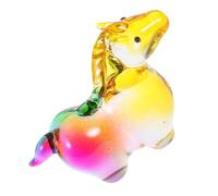 CANIGHT Crystal Horse Figurine for Home Decor Luminous Crystal Craft Animal Statue with Realistic Design Enchanting Light Reflection for Office Desk and Living Room Horse Lovers and