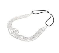 CANIGHT Diamond Headband Hair Band for Girls Rhinestone Headdress Multi-layer Strip Headband Chic Fashion Headdress