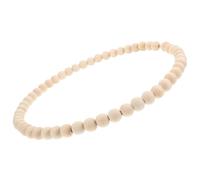 CANIGHT Diy Wooden Wreath Kit Beaded Garland Ring 25cm Boho Style Decor for Front Door Garden