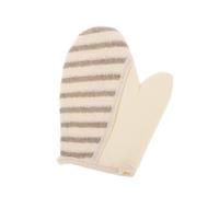 CANIGHT Double-sided Exfoliating Glove Gentle Bath Mitt for Dead Skin Removal Flax Material Body Scrubber for Spa-like Cleansing for Home and Hotel Use