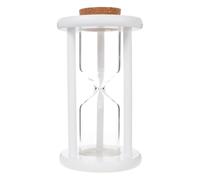 CANIGHT Empty Sand Timer Wooden Hourglass Timer 9.8X17Cm with Wooden Stopper Suitable for Cooking and Exercising DIY Craft