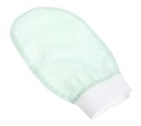 CANIGHT Exfoliating Shower Gloves Bath Mitt Double-sided Soft Silky Texture in Fruit Green for Gentle Skin Exfoliation and Bathing Care