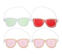 CANIGHT Eye Masks Portable Pvc Fruit Style Wear-resistant 4pcs Gel Eye Pads that Reduce and Dark Circles Comfortable Decorative for Home Supply for Relaxation