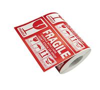 CANIGHT Fragile Caution Label Stickers Self Adhesive Warning Stickers for Shipping Packing Handle with Care for Safe Transport Strong Design