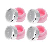 CANIGHT Gel Nail Polish Uv 4pcs Empty Mini Nail Polish Bottles Cosmetic Containers for DIY Gel Polish Nail Glue and Nail Art Gel Bottle Jars for Manicure Nail Decorations for Gel Nails