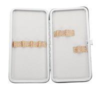 CANIGHT Golden Eyelash Tweezer Holder Case Sturdy with No Easy Tearing Or Deformation Made of Iron and PVC, Fashionable and Simple Design for Easy Carrying and Eyelash Grafting Tools