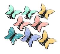 CANIGHT Hair Claw Clips for Women 8pcs Set Frosted Shark Clip Hair Accessories Random Color