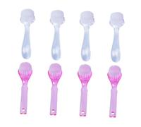 CANIGHT Handle Grip Fingernail Brush Set 8pcs Nail Brush for Nail Duster Scrubbing Gel Cuticle Remover Non-slip Design Ideal Present