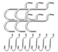 CANIGHT Heavy Duty Peg Board Hooks Metal Pegboard Hooks with Double Wire Design 20pcs for Garage and Shop Tool Organization Easy to Remove and Prevent Object from Slipping
