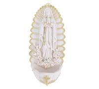 CANIGHT Holy Water Font for Altar Catholic Wall Hanging, Religious Keepsake for First Communion and Confirmation Home Entrance Decor