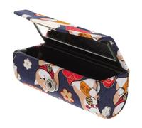 CANIGHT Japanese Style Lipstick Case Mirror Lip Gloss Holder for Easy Storage Travel for Women Girls Portable Single Lipstick Organizer Auspicious