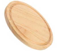 CANIGHT Khaki Wood Serving Platter for Restaurant and Café Use, Lightweight and Versatile Wood Cutting Board for Cheese, Cake, and Dessert Presentation